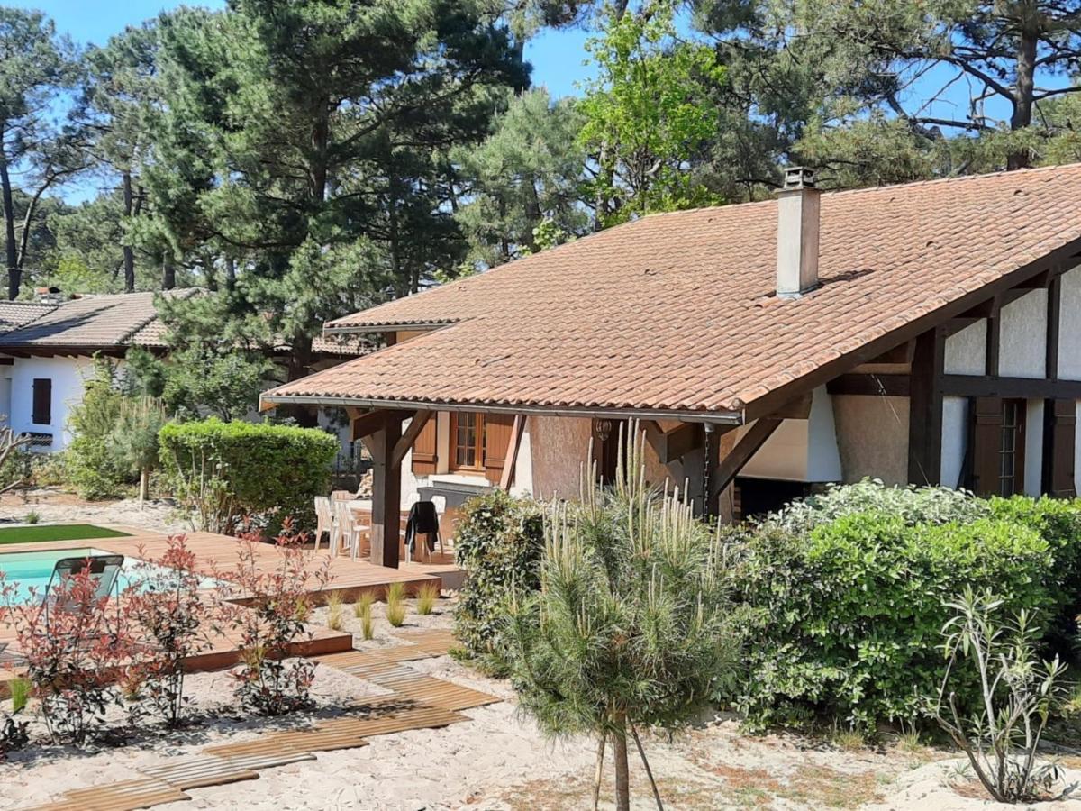 Grande Maison Landaise Avec Piscine Privee, Proche Plage, Pour 8 Personnes A Biscarrosse - Fr-1-319-398 Buitenkant foto